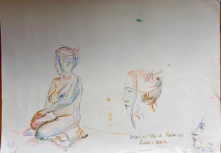 agnes-fedrizzi - S ÉANCE DE CROQUIS  MODÈLE VIVANT
