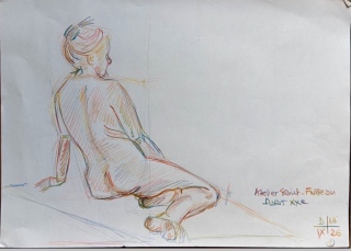 agnes-fedrizzi - S ÉANCE DE CROQUIS  MODÈLE VIVANT