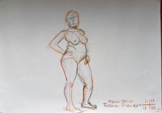 agnes-fedrizzi - S ÉANCE DE CROQUIS  MODÈLE VIVANT