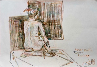 agnes-fedrizzi - S ÉANCE DE CROQUIS  MODÈLE VIVANT